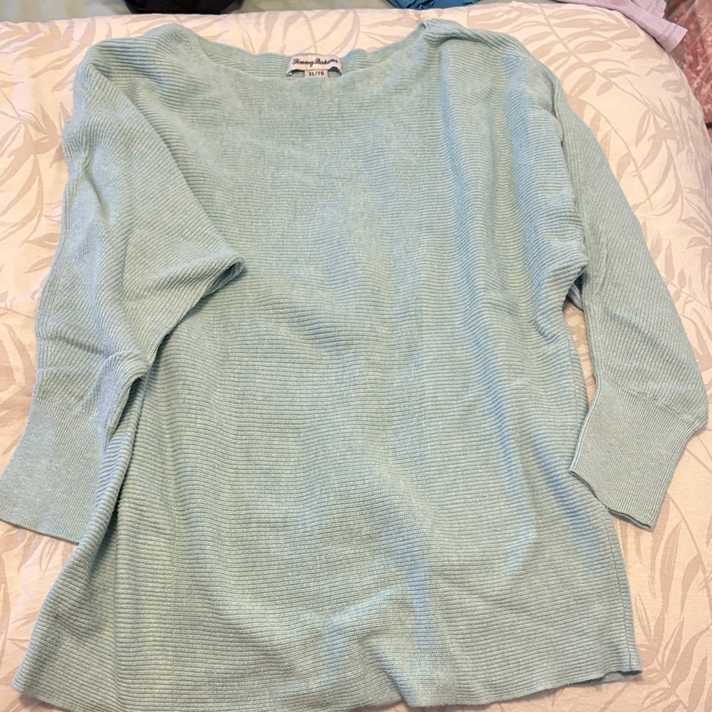 Tommy Bahama Light Blue Crew Neck Sweater